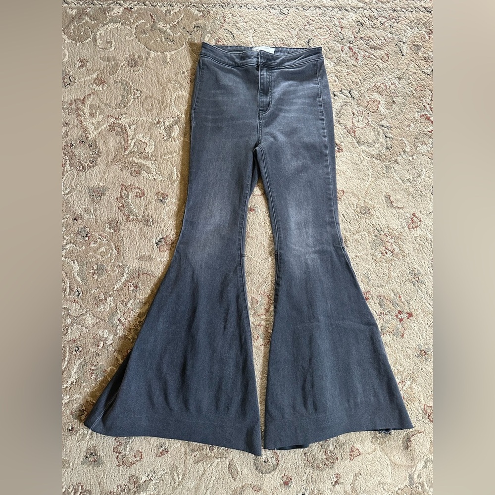 Free People flare wide leg jeans